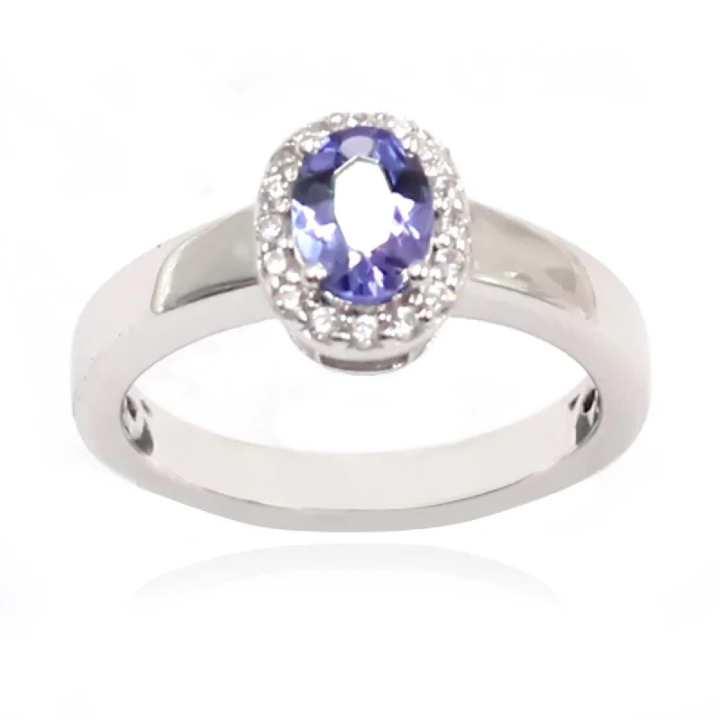 Peridot Gemstone Rings in 14K Gold - Filled Metal with a Pave - Set Band for a Sparkling Look925 Sterling Silver Tanzanite and White Natural Zircon Ring Peridot Gemstone Rings in 14K Gold - Filled Metal with a Pave - Set Band for a Sparkling Look925 Sterling Silver Tanzanite and White Natural Zircon Ring