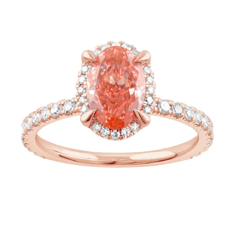 Men's Alexandrite Engagement Rings in Platinum with a Hidden Halo of DiamondsSignature EcoLove 2 CTW Fancy Pink Lab Grown Diamond Ring in 14KT Rose Gold Men's Alexandrite Engagement Rings in Platinum with a Hidden Halo of DiamondsSignature EcoLove 2 CTW Fancy Pink Lab Grown Diamond Ring in 14KT Rose Gold