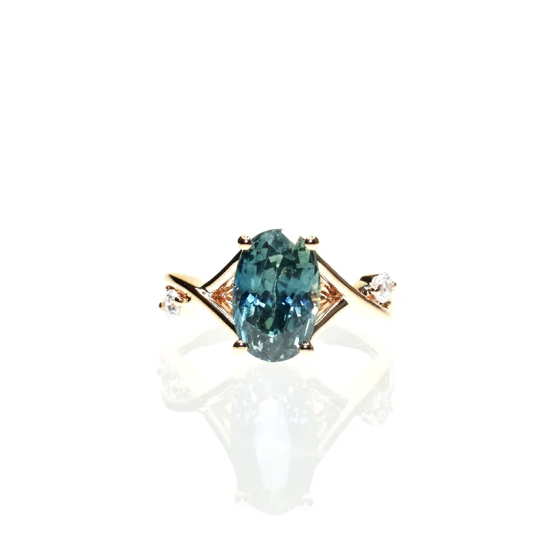 Men's Alexandrite Engagement Rings in Platinum with a Hidden Halo of DiamondsNatural Teal Sapphire Oval Shaped Men's Alexandrite Engagement Rings in Platinum with a Hidden Halo of DiamondsNatural Teal Sapphire Oval Shaped