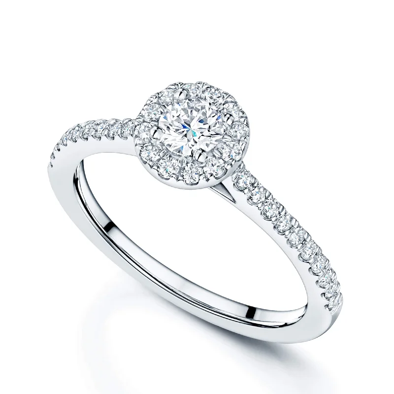 Men's Aquamarine Engagement Rings in 9K Gold with a Bezel - Set StonePlatinum Round Brilliant Cut Diamond Halo Solitaire Ring With Diamond Shoulders Men's Aquamarine Engagement Rings in 9K Gold with a Bezel - Set StonePlatinum Round Brilliant Cut Diamond Halo Solitaire Ring With Diamond Shoulders