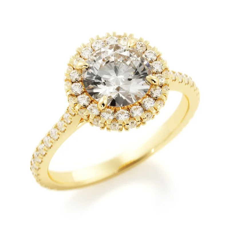 Men's Peridot Engagement Rings in 14K Gold - Filled Metal with a Micro - Pave SettingSonce decorative Natural Round  Diamond Engagement Ring