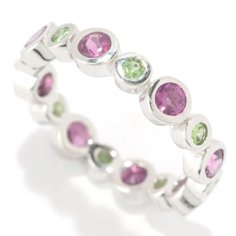Amethyst Gemstone Rings in Sterling Silver with a Halo of Cubic Zirconia for a Budget - Friendly Luxury925 Sterling Silver Rhodolite Garnet and Tsavorite Band Ring Amethyst Gemstone Rings in Sterling Silver with a Halo of Cubic Zirconia for a Budget - Friendly Luxury925 Sterling Silver Rhodolite Garnet and Tsavorite Band Ring