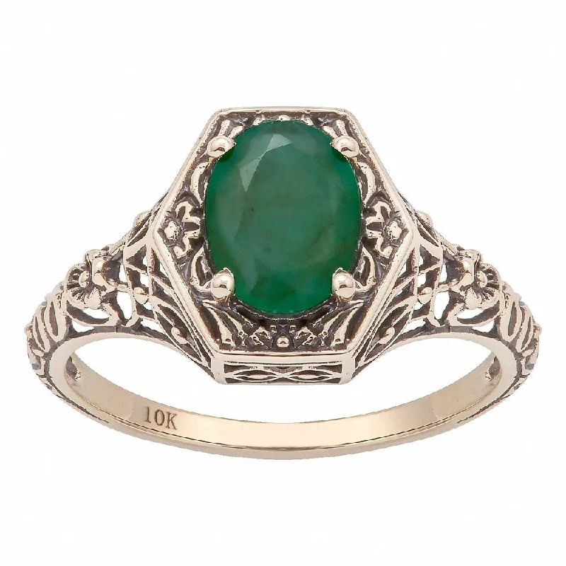 Jasper Gemstone Rings in 18K Gold Vermeil with a Matte Finish for a Subtle and Elegant LookViducci 10k Yellow Gold Vintage Style Genuine Oval Emerald Ring Jasper Gemstone Rings in 18K Gold Vermeil with a Matte Finish for a Subtle and Elegant LookViducci 10k Yellow Gold Vintage Style Genuine Oval Emerald Ring