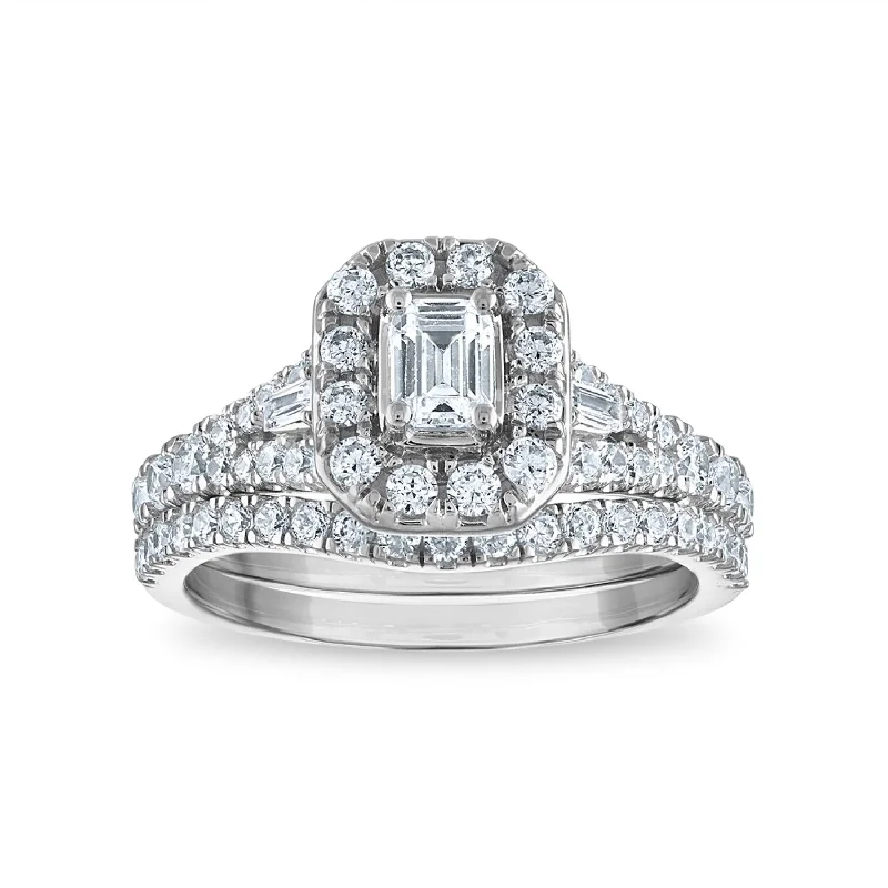 Men's Peridot Engagement Rings in 14K Gold - Filled Metal with a Micro - Pave SettingLoveSong EcoLove 1 1/4 CTW Lab Grown Diamond Halo Bridal Set Emerald Shaped in 10KT White Gold Men's Peridot Engagement Rings in 14K Gold - Filled Metal with a Micro - Pave SettingLoveSong EcoLove 1 1/4 CTW Lab Grown Diamond Halo Bridal Set Emerald Shaped in 10KT White Gold