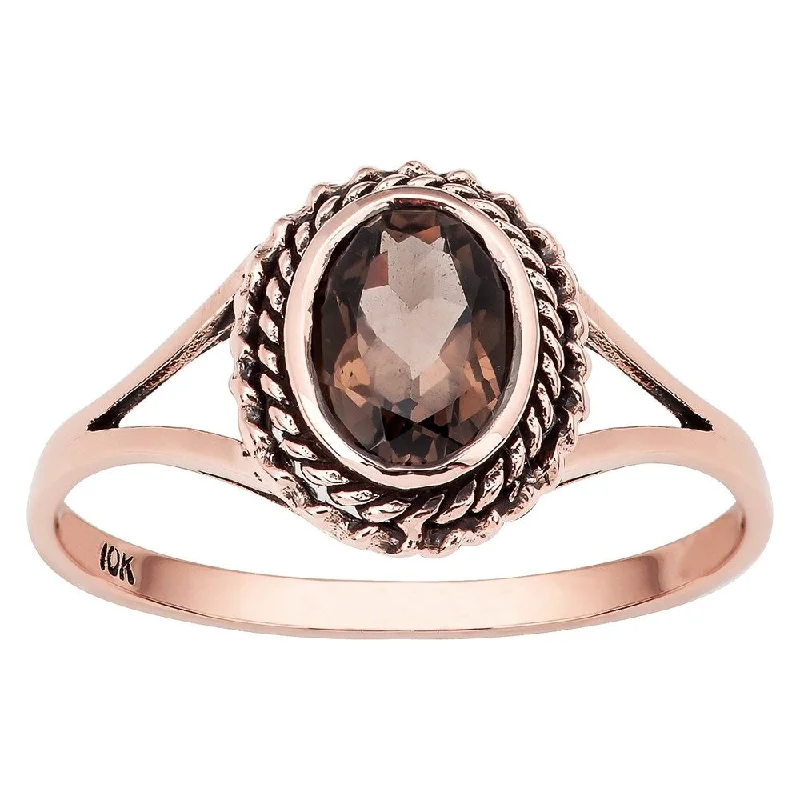 Jasper Gemstone Rings in 18K Gold Vermeil with a Matte Finish for a Subtle and Elegant LookViducci 10k Rose Gold Vintage Style Smoky Quartz Split-Shank Ring Jasper Gemstone Rings in 18K Gold Vermeil with a Matte Finish for a Subtle and Elegant LookViducci 10k Rose Gold Vintage Style Smoky Quartz Split-Shank Ring
