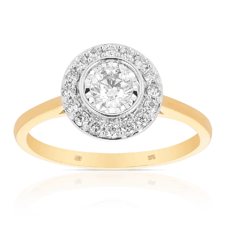 Men's Garnet Engagement Rings in 18K Gold Vermeil with Intricate Engraved Details0.50ct TW Diamond Halo Engagement Ring in 9ct Yellow & White Gold Men's Garnet Engagement Rings in 18K Gold Vermeil with Intricate Engraved Details0.50ct TW Diamond Halo Engagement Ring in 9ct Yellow & White Gold