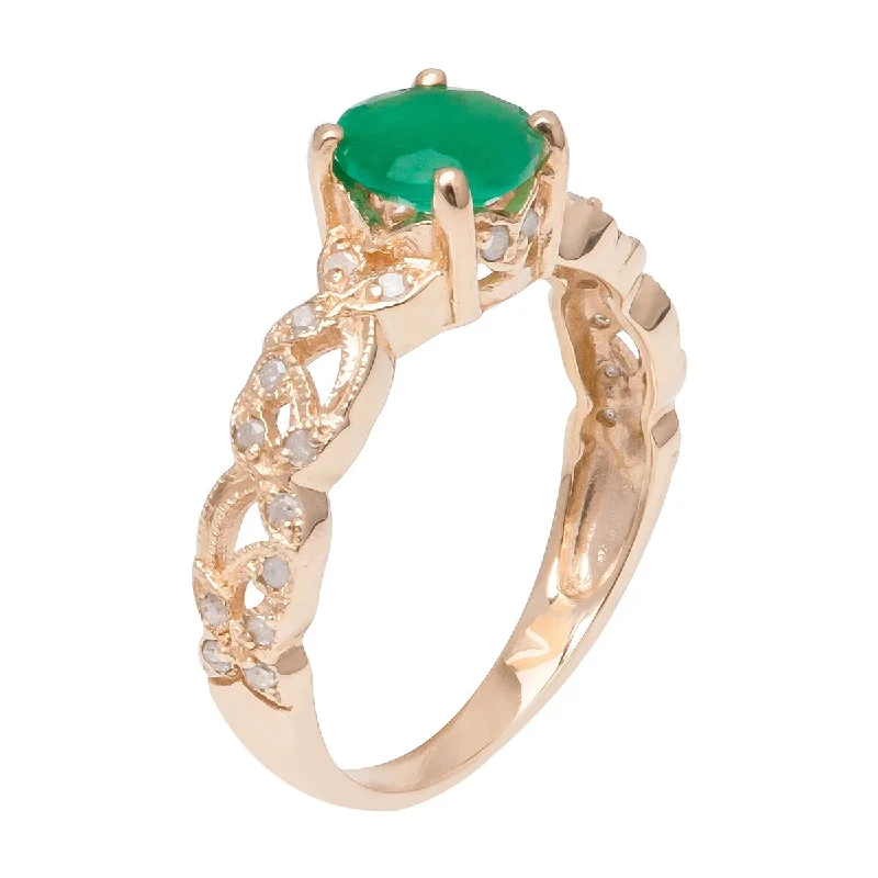 Lapis Lazuli Gemstone Rings in Sterling Silver with a Star - Shaped Setting for a Celestial - Inspired PieceViducci 10k Yellow Gold Vintage Style Genuine Round Emerald and Diamond Filigree Ring Lapis Lazuli Gemstone Rings in Sterling Silver with a Star - Shaped Setting for a Celestial - Inspired PieceViducci 10k Yellow Gold Vintage Style Genuine Round Emerald and Diamond Filigree Ring