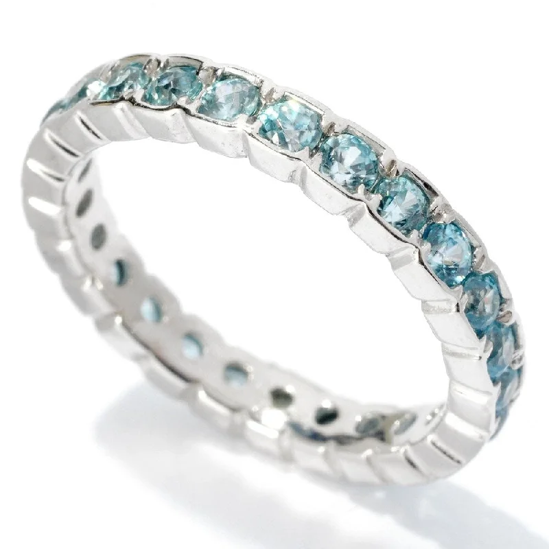 Moonstone Gemstone Rings in Silver - Plated Copper with a Celtic - Inspired Pattern for a Mystical VibeSterling Silver 2.17Ctw Blue Zircon Eternity Band Ring Moonstone Gemstone Rings in Silver - Plated Copper with a Celtic - Inspired Pattern for a Mystical VibeSterling Silver 2.17Ctw Blue Zircon Eternity Band Ring