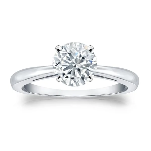 Auriya 14k Gold GIA Certified 1.50 carat TW Round Solitaire Diamond Engagement Ring Auriya 14k Gold GIA Certified 1.50 carat TW Round Solitaire Diamond Engagement Ring