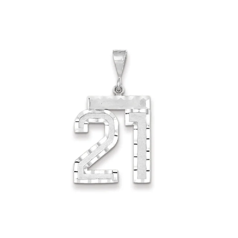Hand - Carved Jade Buddha Pendant for Spiritual and Cultural SignificanceGold - Plated Pendants with Enameled Floral Bouquets14k White Gold, Varsity Collection, Large D/C Pendant, Number 21 Hand - Carved Jade Buddha Pendant for Spiritual and Cultural SignificanceGold - Plated Pendants with Enameled Floral Bouquets14k White Gold, Varsity Collection, Large D/C Pendant, Number 21