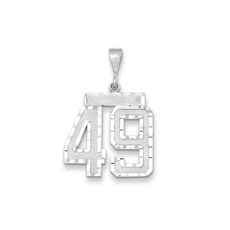 Mother - of - Pearl Inlaid Seahorse Pendant for Beach LoversObsidian Pendants with Shiny Mirror - Like Surfaces14k White Gold, Varsity Collection, Large D/C Pendant, Number 49 Mother - of - Pearl Inlaid Seahorse Pendant for Beach LoversObsidian Pendants with Shiny Mirror - Like Surfaces14k White Gold, Varsity Collection, Large D/C Pendant, Number 49