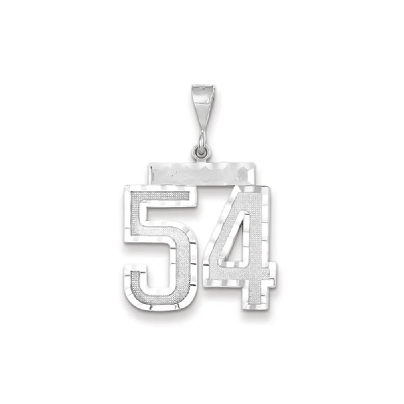 Customized Birthstone Pendant with Engraved Name for a Personalized TouchHand - Carved Wooden Pendants with Folk - Art Motifs14k White Gold, Varsity Collection, Large D/C Pendant, Number 54 Customized Birthstone Pendant with Engraved Name for a Personalized TouchHand - Carved Wooden Pendants with Folk - Art Motifs14k White Gold, Varsity Collection, Large D/C Pendant, Number 54