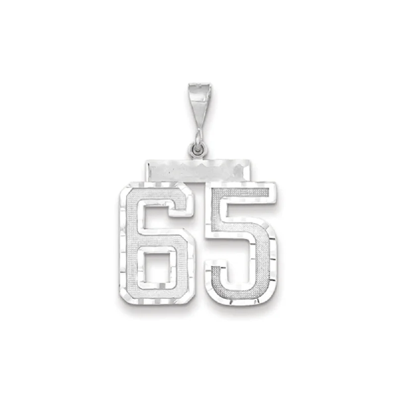 Pearl - Embellished Floral Pendant for a Feminine and Romantic LookTurquoise - Inlaid Pendants with Southwest - Style Geometric Patterns14k White Gold, Varsity Collection, Large D/C Pendant, Number 65 Pearl - Embellished Floral Pendant for a Feminine and Romantic LookTurquoise - Inlaid Pendants with Southwest - Style Geometric Patterns14k White Gold, Varsity Collection, Large D/C Pendant, Number 65
