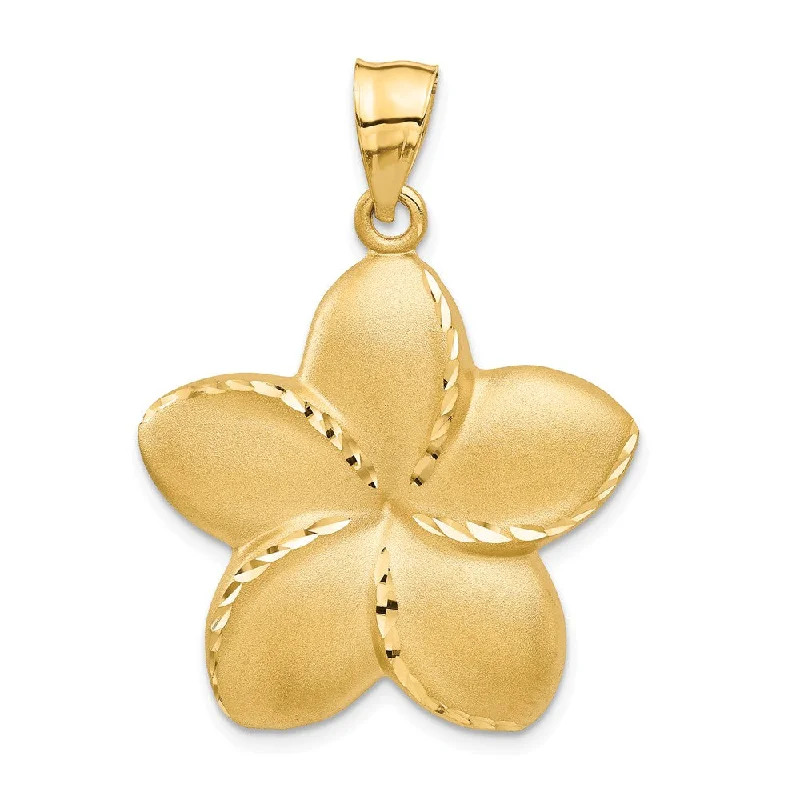 Hand - Carved Jade Buddha Pendant for Spiritual and Cultural SignificanceGold - Plated Pendants with Enameled Floral Bouquets14k Yellow Gold 28mm Satin and Diamond Cut Plumeria Pendant Hand - Carved Jade Buddha Pendant for Spiritual and Cultural SignificanceGold - Plated Pendants with Enameled Floral Bouquets14k Yellow Gold 28mm Satin and Diamond Cut Plumeria Pendant