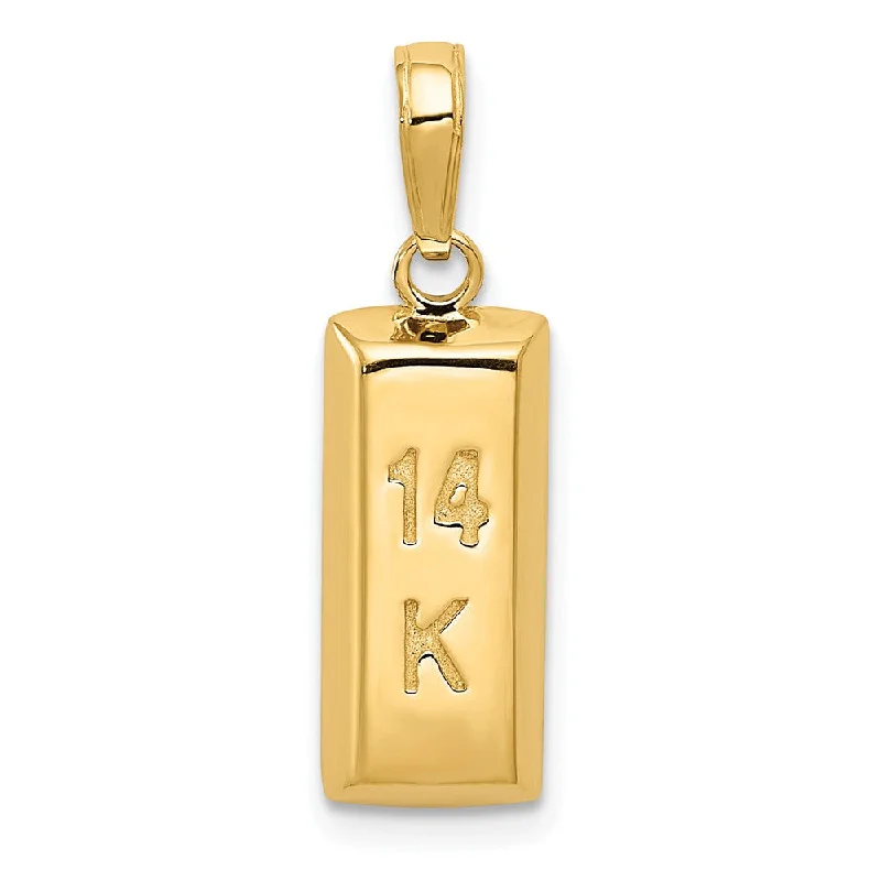 Glow - in - the - Dark Starry Sky Pendant for Nighttime AdventuresCeramic Pendants with Hand - Painted Mandala Designs14k Yellow Gold 3D Bar Pendant Glow - in - the - Dark Starry Sky Pendant for Nighttime AdventuresCeramic Pendants with Hand - Painted Mandala Designs14k Yellow Gold 3D Bar Pendant