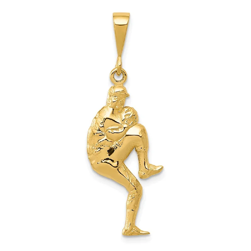 Customized Birthstone Pendant with Engraved Name for a Personalized TouchHand - Carved Wooden Pendants with Folk - Art Motifs14k Yellow Gold 3D Baseball Pitcher Pendant Customized Birthstone Pendant with Engraved Name for a Personalized TouchHand - Carved Wooden Pendants with Folk - Art Motifs14k Yellow Gold 3D Baseball Pitcher Pendant