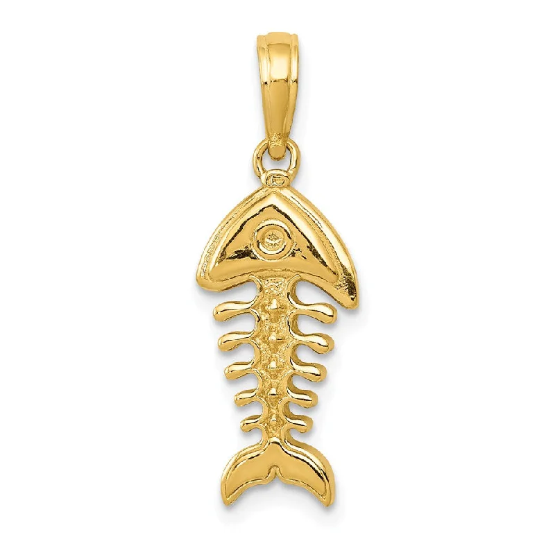 Military - Inspired Dog Tag Pendant with Engraved Service NumbersBone - Carved Pendants with Tribal - Inspired Symbols14k Yellow Gold 3D Polished Fishbone Pendant Military - Inspired Dog Tag Pendant with Engraved Service NumbersBone - Carved Pendants with Tribal - Inspired Symbols14k Yellow Gold 3D Polished Fishbone Pendant