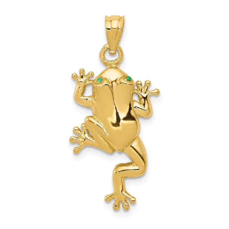 Double - Heart Pendant with Interlocking Design for CouplesCoral - Trimmed Pendants with Seashell and Pearl Accents14k Yellow Gold and Enamel 2D Green Eyed Polished Frog Pendant Double - Heart Pendant with Interlocking Design for CouplesCoral - Trimmed Pendants with Seashell and Pearl Accents14k Yellow Gold and Enamel 2D Green Eyed Polished Frog Pendant