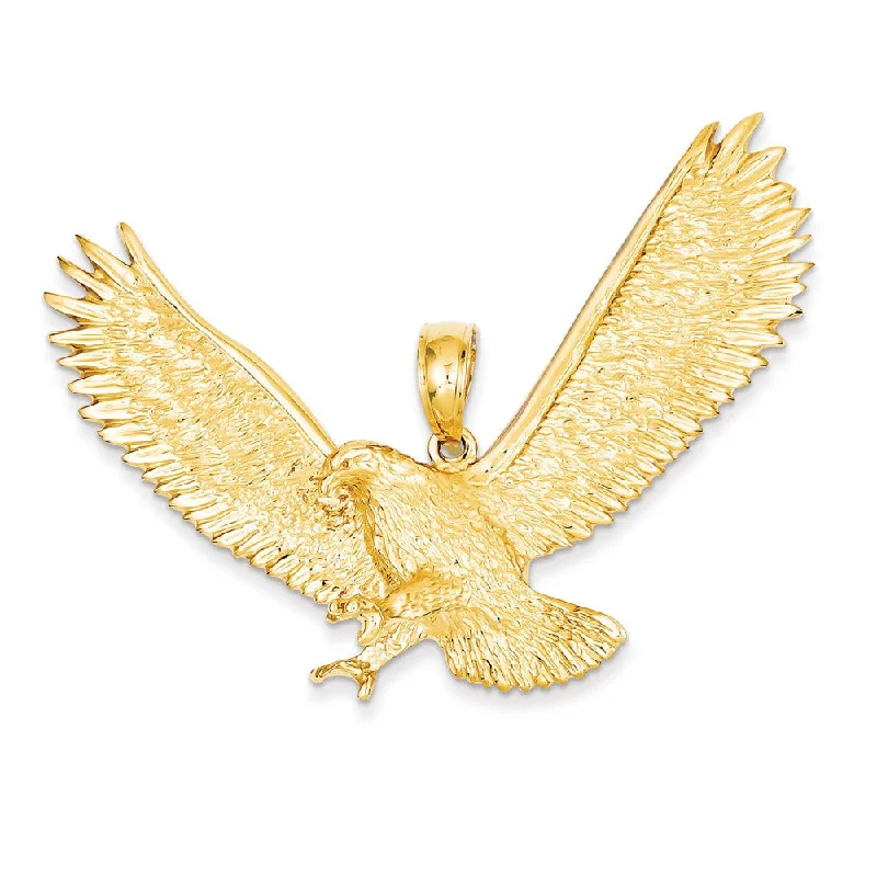 Customized Birthstone Pendant with Engraved Name for a Personalized TouchHand - Carved Wooden Pendants with Folk - Art Motifs14k Yellow Gold Extra Large 3D Textured Eagle Pendant Customized Birthstone Pendant with Engraved Name for a Personalized TouchHand - Carved Wooden Pendants with Folk - Art Motifs14k Yellow Gold Extra Large 3D Textured Eagle Pendant