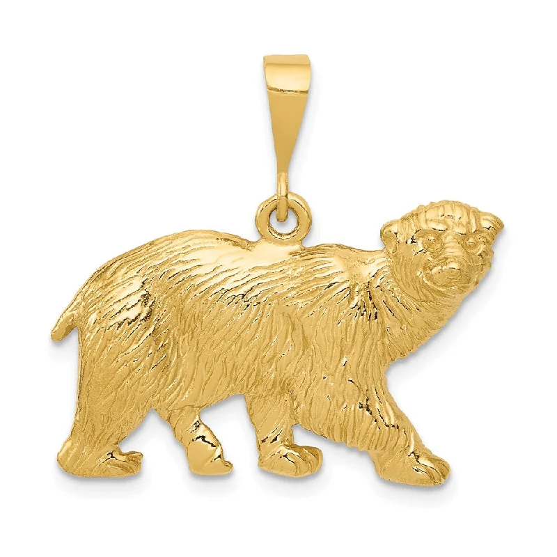 Laser - Cut Woodland Scene Pendant for Nature EnthusiastsStainless Steel Pendants with Laser - Etched Motivational Quotes14k Yellow Gold Large Polished Textured Polar Bear Pendant Laser - Cut Woodland Scene Pendant for Nature EnthusiastsStainless Steel Pendants with Laser - Etched Motivational Quotes14k Yellow Gold Large Polished Textured Polar Bear Pendant