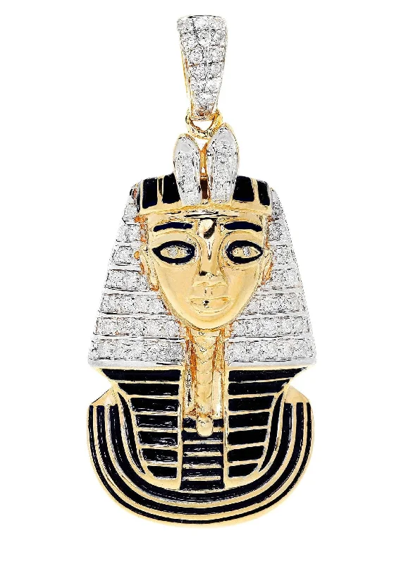 Religious cross pendants for faith-based jewelryDiamond Pharoh Pendant | 22.35 Grams | 0.83 Carats Religious cross pendants for faith-based jewelryDiamond Pharoh Pendant | 22.35 Grams | 0.83 Carats