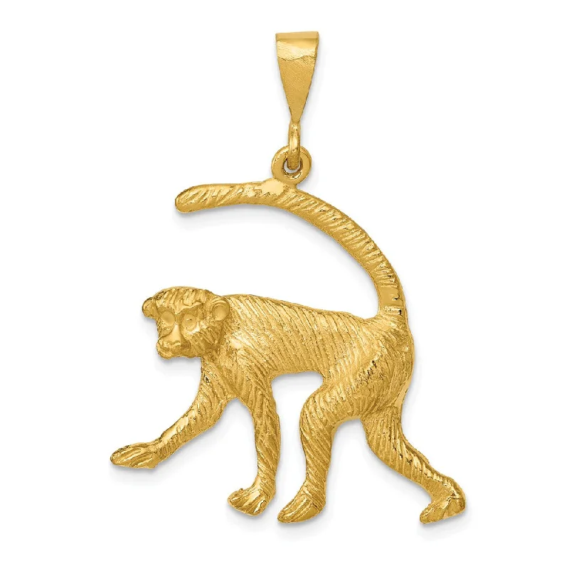 Glow - in - the - Dark Starry Sky Pendant for Nighttime AdventuresCeramic Pendants with Hand - Painted Mandala Designs14k Yellow Gold Polished and Textured Monkey Pendant Glow - in - the - Dark Starry Sky Pendant for Nighttime AdventuresCeramic Pendants with Hand - Painted Mandala Designs14k Yellow Gold Polished and Textured Monkey Pendant