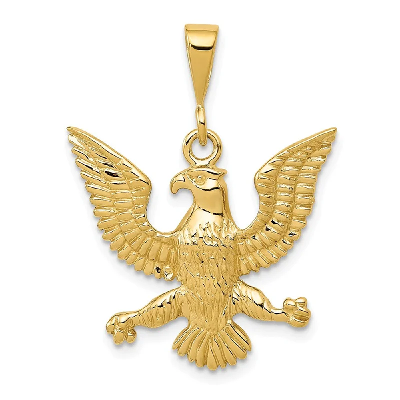 Rhinestone - Encrusted Crown Pendant for Little Girls' Dress - UpOpal - Set Pendants with Iridescent Fire - Opal Centers14k Yellow Gold Polished Eagle Pendant Rhinestone - Encrusted Crown Pendant for Little Girls' Dress - UpOpal - Set Pendants with Iridescent Fire - Opal Centers14k Yellow Gold Polished Eagle Pendant