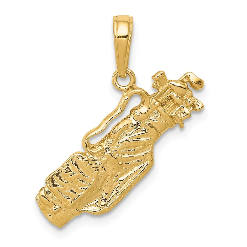 Magnetic - Locking Pendant with Hidden Compartment for Secret MessagesRose - Quartz Pendants with Heart - Shaped Cutouts14k Yellow Gold Polished Golf Bag Charm Magnetic - Locking Pendant with Hidden Compartment for Secret MessagesRose - Quartz Pendants with Heart - Shaped Cutouts14k Yellow Gold Polished Golf Bag Charm