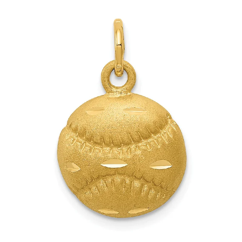 Pearl - Embellished Floral Pendant for a Feminine and Romantic LookTurquoise - Inlaid Pendants with Southwest - Style Geometric Patterns14k Yellow Gold Satin and Diamond Cut Baseball Charm, 13mm Pearl - Embellished Floral Pendant for a Feminine and Romantic LookTurquoise - Inlaid Pendants with Southwest - Style Geometric Patterns14k Yellow Gold Satin and Diamond Cut Baseball Charm, 13mm