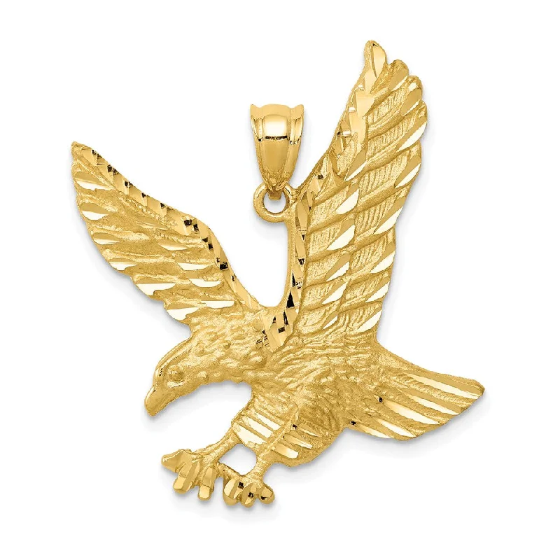 Customized Birthstone Pendant with Engraved Name for a Personalized TouchHand - Carved Wooden Pendants with Folk - Art Motifs14k Yellow Gold Satin and Diamond Cut Eagle Pendant, 25mm Customized Birthstone Pendant with Engraved Name for a Personalized TouchHand - Carved Wooden Pendants with Folk - Art Motifs14k Yellow Gold Satin and Diamond Cut Eagle Pendant, 25mm