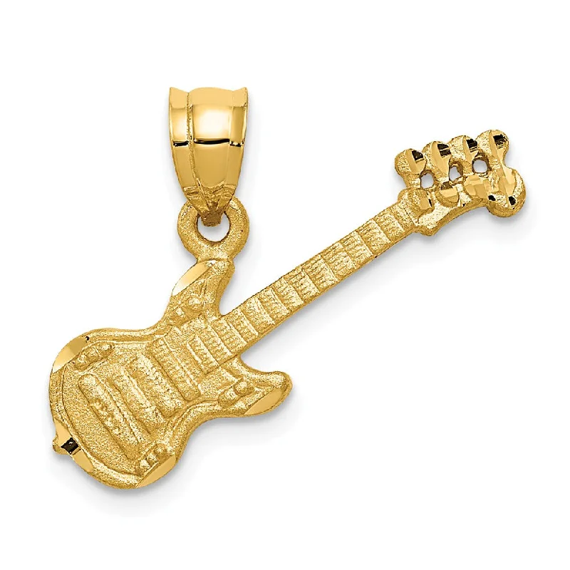 Military - Inspired Dog Tag Pendant with Engraved Service NumbersBone - Carved Pendants with Tribal - Inspired Symbols14k Yellow Gold Satin and Diamond Cut Guitar Pendant Military - Inspired Dog Tag Pendant with Engraved Service NumbersBone - Carved Pendants with Tribal - Inspired Symbols14k Yellow Gold Satin and Diamond Cut Guitar Pendant