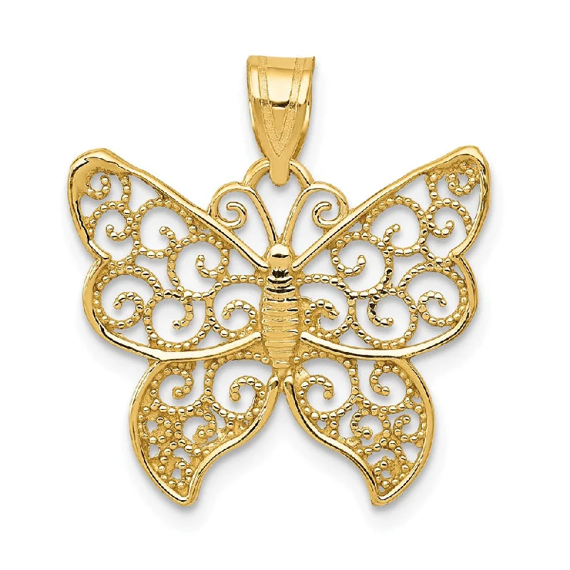 Customized Birthstone Pendant with Engraved Name for a Personalized TouchHand - Carved Wooden Pendants with Folk - Art Motifs14k Yellow Gold Textured Filigree Butterfly Pendant, 20mm Customized Birthstone Pendant with Engraved Name for a Personalized TouchHand - Carved Wooden Pendants with Folk - Art Motifs14k Yellow Gold Textured Filigree Butterfly Pendant, 20mm