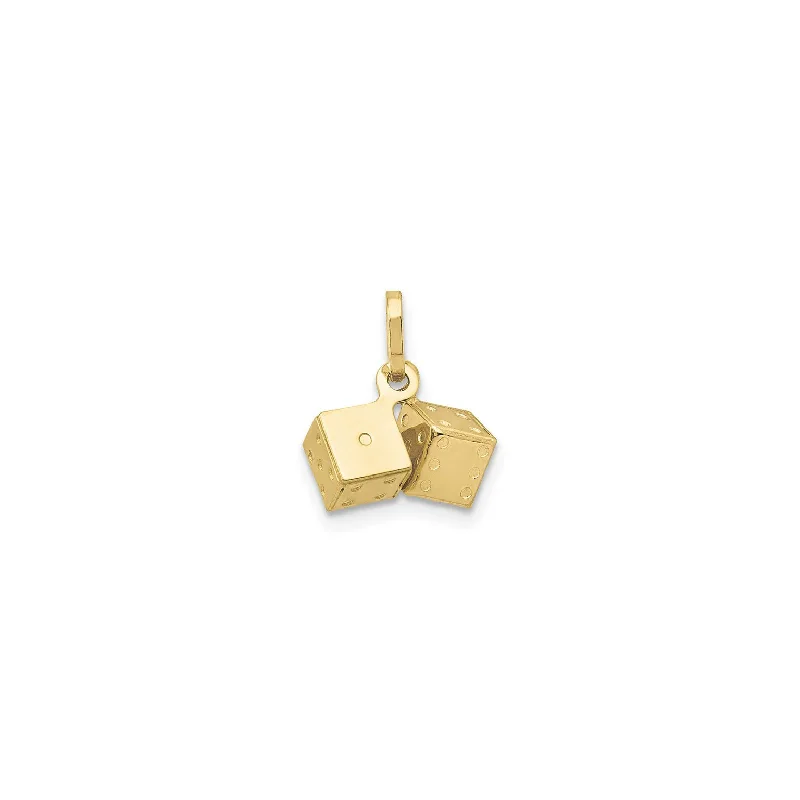 Hand - Carved Jade Buddha Pendant for Spiritual and Cultural SignificanceGold - Plated Pendants with Enameled Floral Bouquets3D Pair of Dice Charm (14K) Hand - Carved Jade Buddha Pendant for Spiritual and Cultural SignificanceGold - Plated Pendants with Enameled Floral Bouquets3D Pair of Dice Charm (14K)