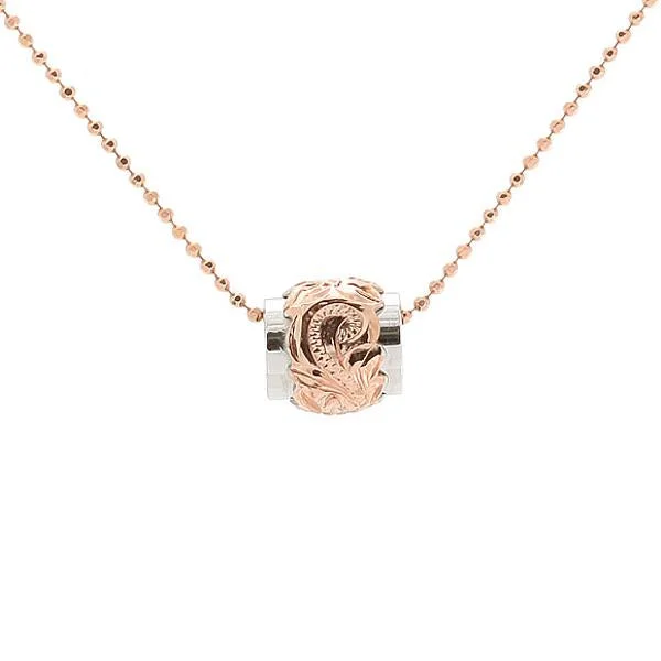 Delicate pearl necklaces for formal eventsSterling Silver Two Tone Pink Gold Plated Barrel Pendant (Chain Sold Separately) Delicate pearl necklaces for formal eventsSterling Silver Two Tone Pink Gold Plated Barrel Pendant (Chain Sold Separately)