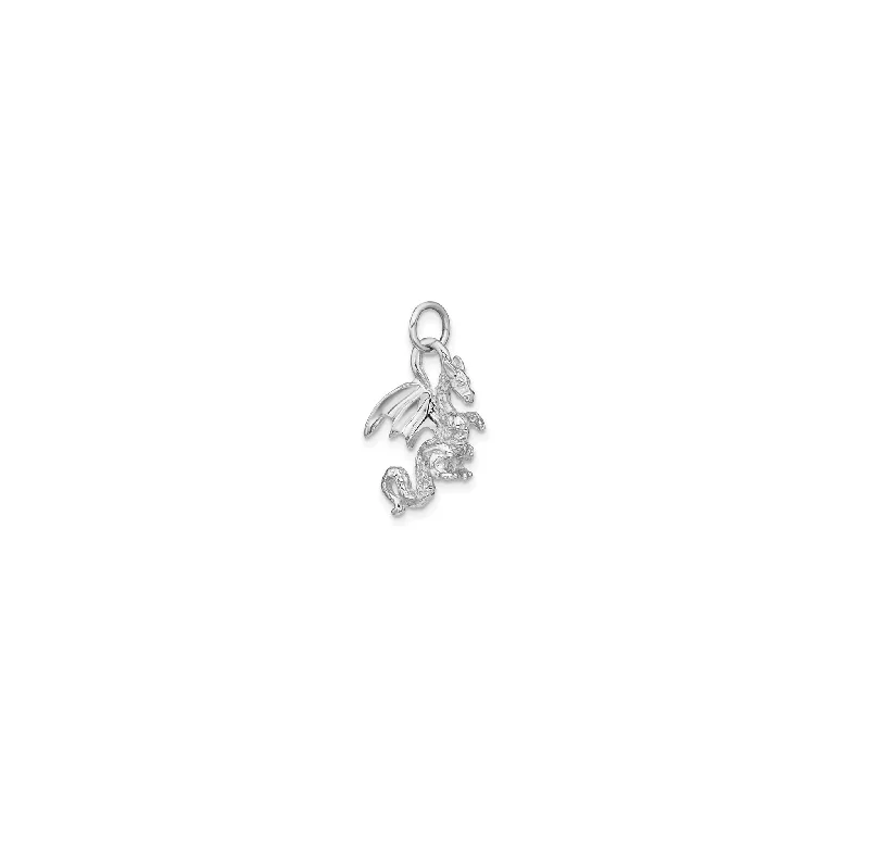 Minimalist geometric pendants for everyday wearSolid Polished 3-D Dragon Charm Pendant (Silver) Minimalist geometric pendants for everyday wearSolid Polished 3-D Dragon Charm Pendant (Silver)