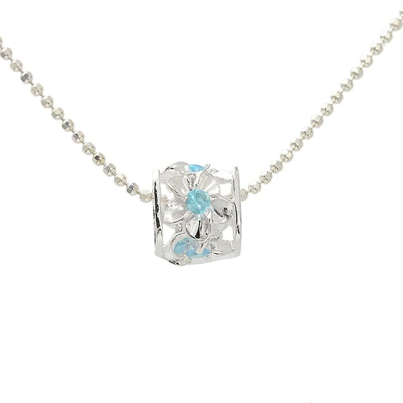 Angel wing pendants for memorial jewelrySterling Silver Plumeria with Blue CZ Cube Pendant (Chain Sold Separately) Angel wing pendants for memorial jewelrySterling Silver Plumeria with Blue CZ Cube Pendant (Chain Sold Separately)