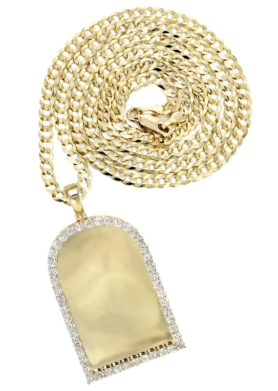 Birthstone necklaces for momsDiamond 10K Yellow Gold Large Headstone Picture Pendant Necklace | 4.63 Carats | Appx. 29 Grams Birthstone necklaces for momsDiamond 10K Yellow Gold Large Headstone Picture Pendant Necklace | 4.63 Carats | Appx. 29 Grams