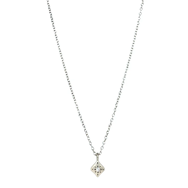 Personalized name necklaces for womenDiamond & Sterling Silver Necklace - "Night Charm" Personalized name necklaces for womenDiamond & Sterling Silver Necklace - "Night Charm"
