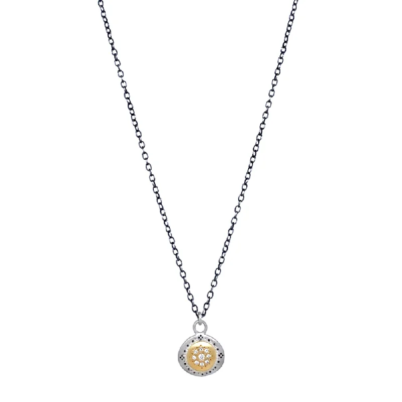 Stainless steel pendants for durabilityDiamond Two-Tone Gold & Silver Necklace - "Seeds of Harmony" Stainless steel pendants for durabilityDiamond Two-Tone Gold & Silver Necklace - "Seeds of Harmony"