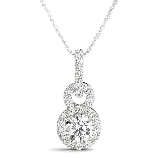 Initial letter pendants for personalized necklacesDouble Circle Brilliant cut Diamonds Pendent Initial letter pendants for personalized necklacesDouble Circle Brilliant cut Diamonds Pendent