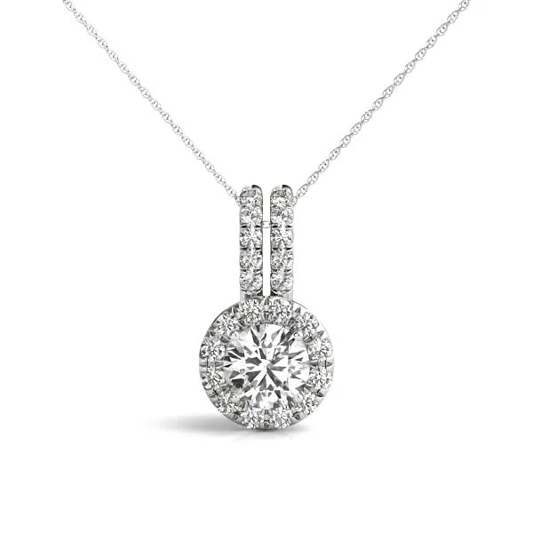 Stainless steel pendants for durabilityHalo set Brilliant cut Diamonds "Mia" Pendent Stainless steel pendants for durabilityHalo set Brilliant cut Diamonds "Mia" Pendent