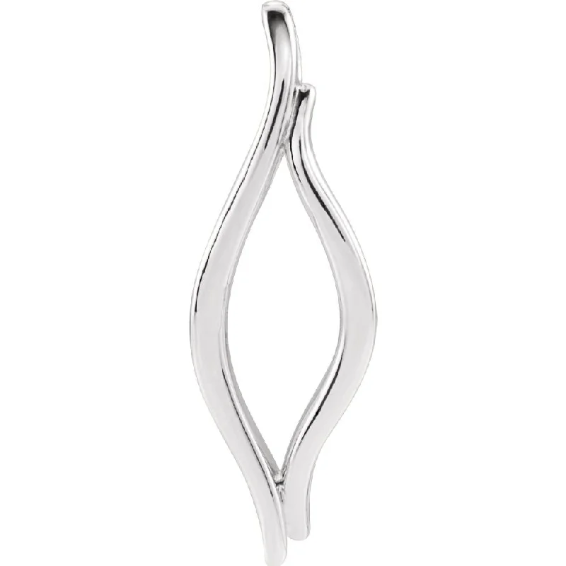 Minimalist pendant necklaces for bridesmaidsPlatinum Freeform Marquise Slide Pendant, 9 x 25mm Minimalist pendant necklaces for bridesmaidsPlatinum Freeform Marquise Slide Pendant, 9 x 25mm