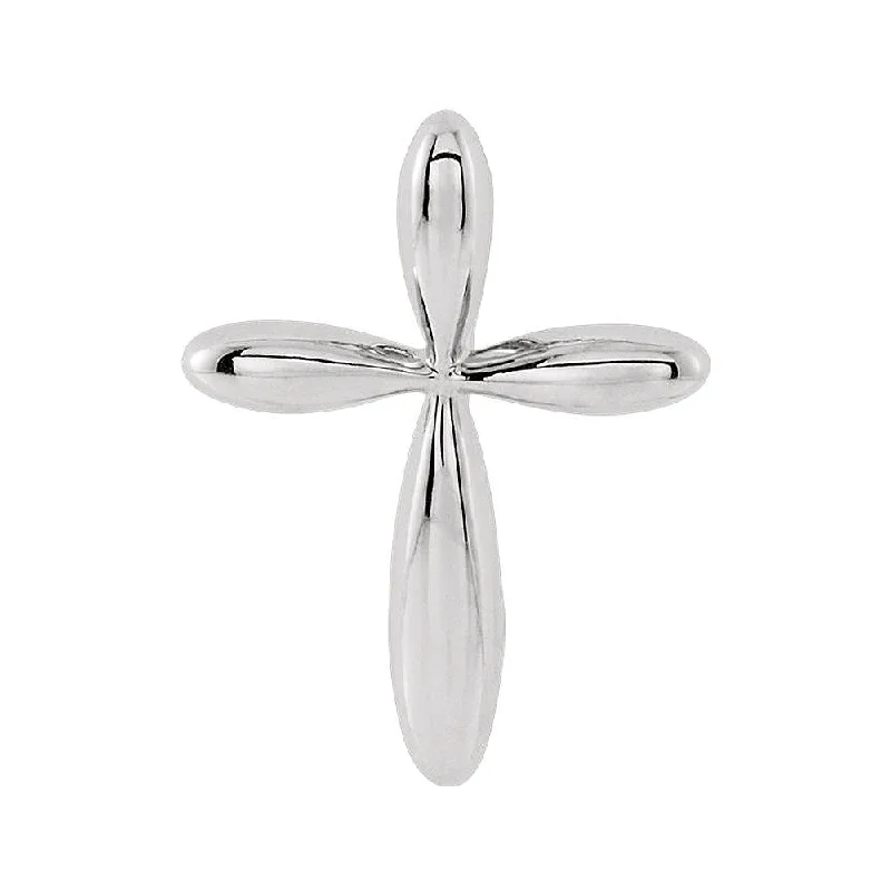 Long chain necklaces for layeringPlatinum Rounded Cross Slide Pendant, 11 x 15mm Long chain necklaces for layeringPlatinum Rounded Cross Slide Pendant, 11 x 15mm