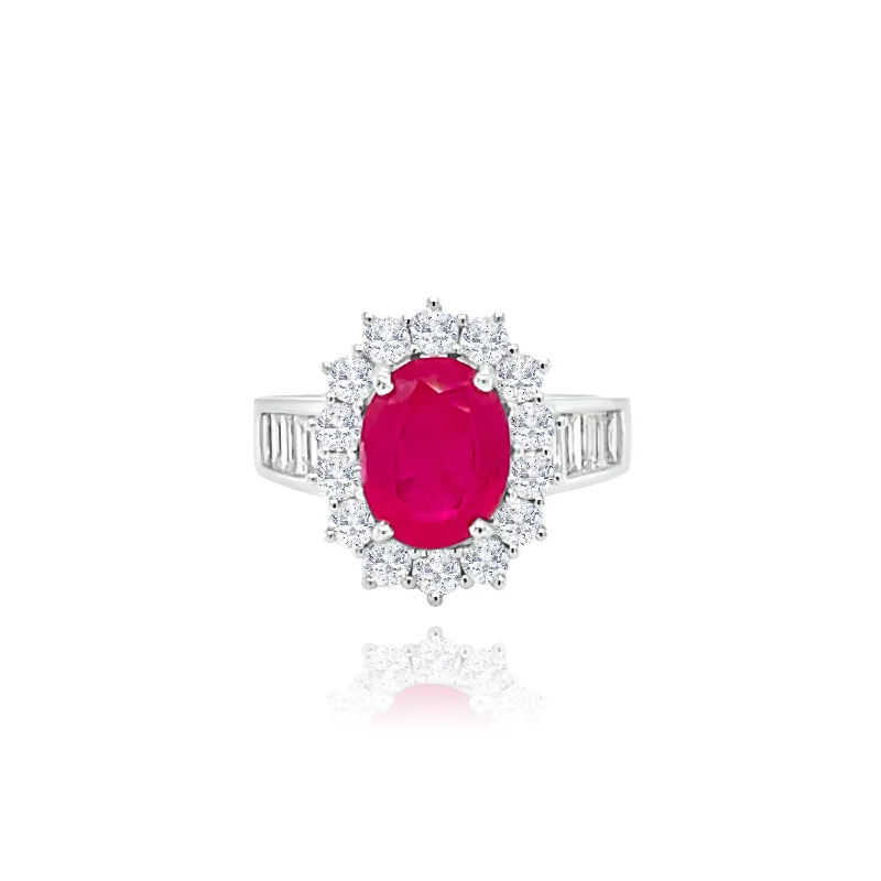 Angel wing pendants for memorial jewelryOval Ruby with Baguette cut & Brilliant cut Diamonds “Anna” Ring Angel wing pendants for memorial jewelryOval Ruby with Baguette cut & Brilliant cut Diamonds “Anna” Ring