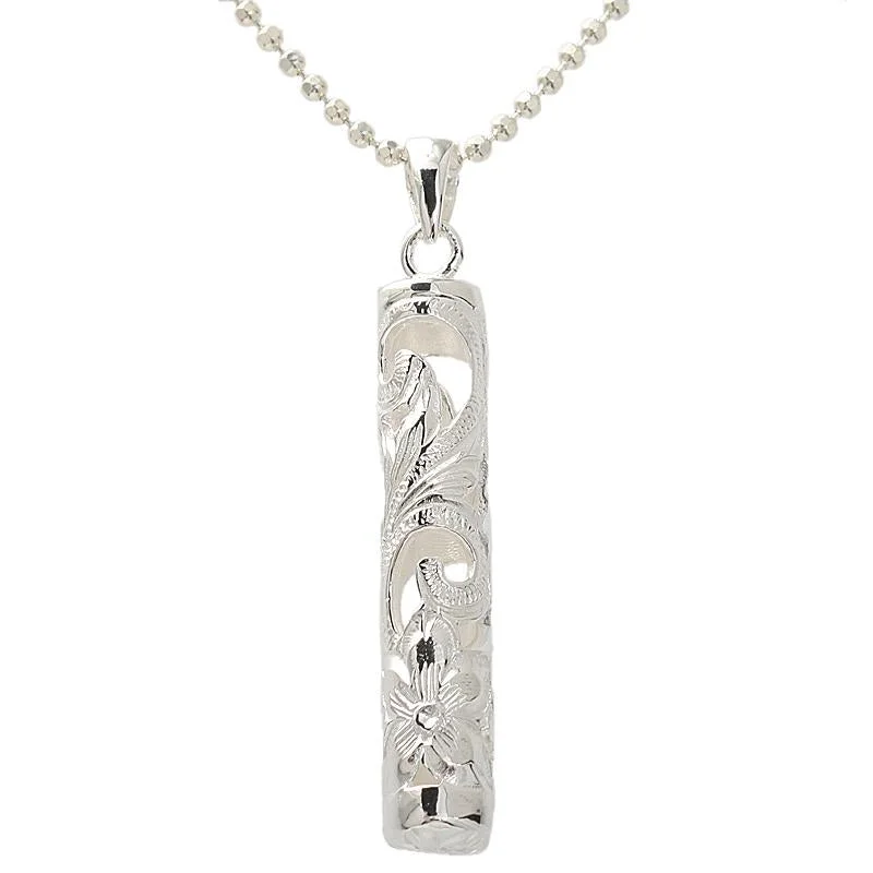Star-shaped pendants for dreamersSterling Silver Hawaiian Scroll Cut Out Tube Pendant (Chain Sold Separately) Star-shaped pendants for dreamersSterling Silver Hawaiian Scroll Cut Out Tube Pendant (Chain Sold Separately)