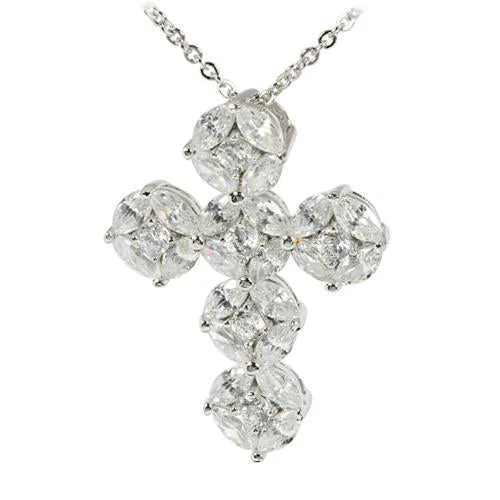 Delicate pearl necklaces for formal eventsSterling Silver CZ Inlay Cross Pendant (Chain Sold Separately) Delicate pearl necklaces for formal eventsSterling Silver CZ Inlay Cross Pendant (Chain Sold Separately)