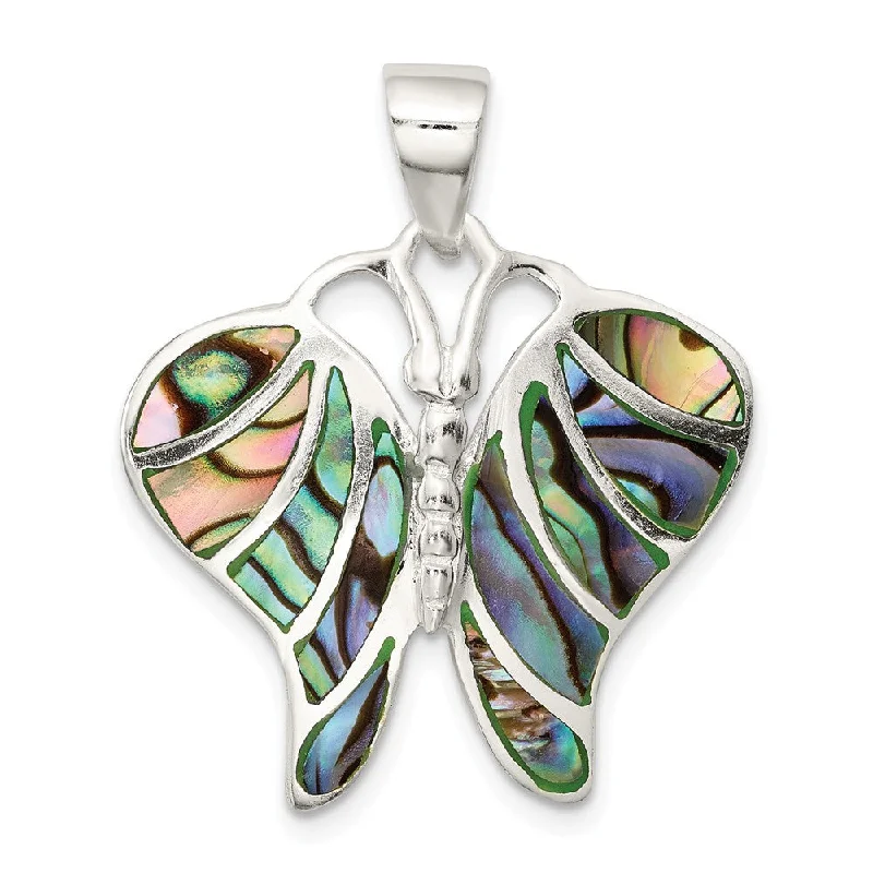 Diamond-studded pendants for anniversariesSterling Silver and Abalone Butterfly Pendant, 25mm Diamond-studded pendants for anniversariesSterling Silver and Abalone Butterfly Pendant, 25mm