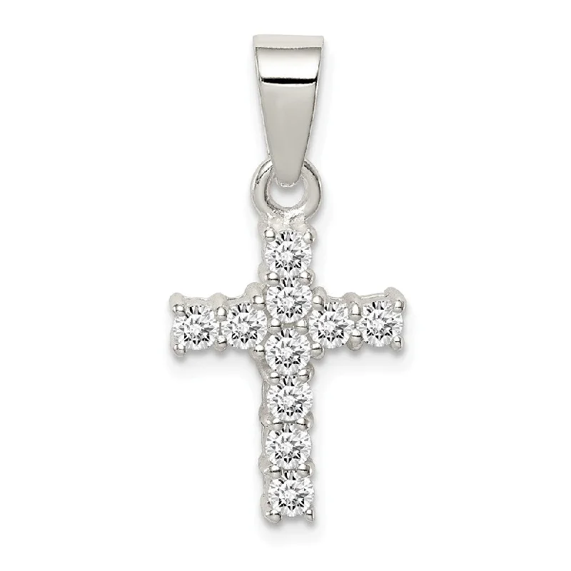 Birthstone necklaces for momsSterling Silver and Cubic Zirconia Medium Cross Pendant Birthstone necklaces for momsSterling Silver and Cubic Zirconia Medium Cross Pendant