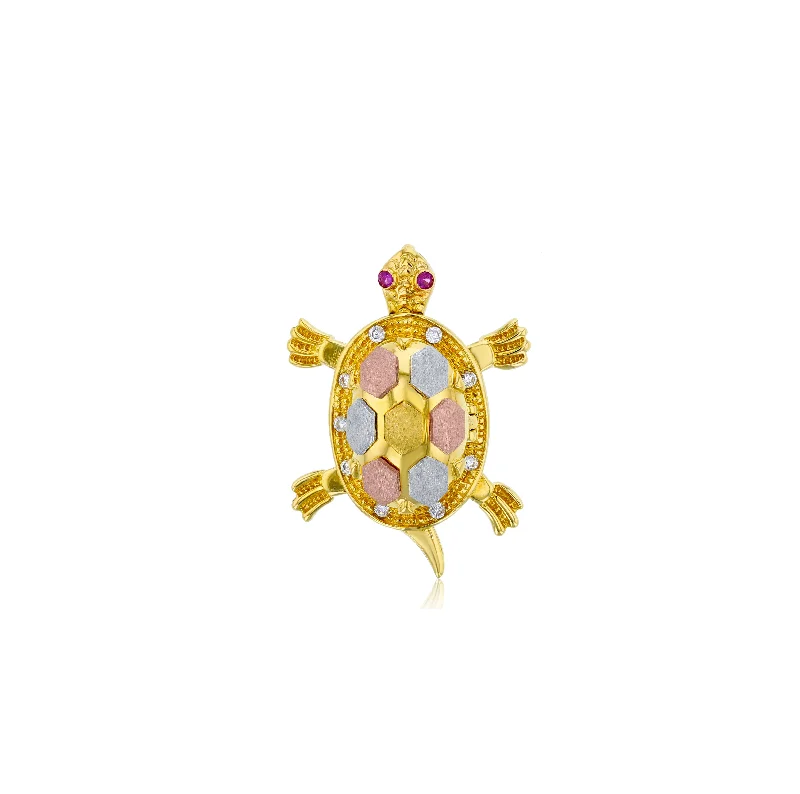 Rhinestone - Encrusted Crown Pendant for Little Girls' Dress - UpOpal - Set Pendants with Iridescent Fire - Opal CentersTricolor CZ Turtle Pendant (14K) Rhinestone - Encrusted Crown Pendant for Little Girls' Dress - UpOpal - Set Pendants with Iridescent Fire - Opal CentersTricolor CZ Turtle Pendant (14K)