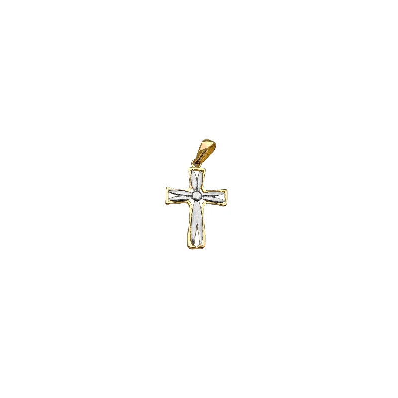 18K Gold - Plated Angel Wing Pendant for a Symbolic and Elegant AccessorySterling Silver Pendants with Hand - Engraved Family CrestsTwo-tone Plain Cross Pendant (14K) 18K Gold - Plated Angel Wing Pendant for a Symbolic and Elegant AccessorySterling Silver Pendants with Hand - Engraved Family CrestsTwo-tone Plain Cross Pendant (14K)